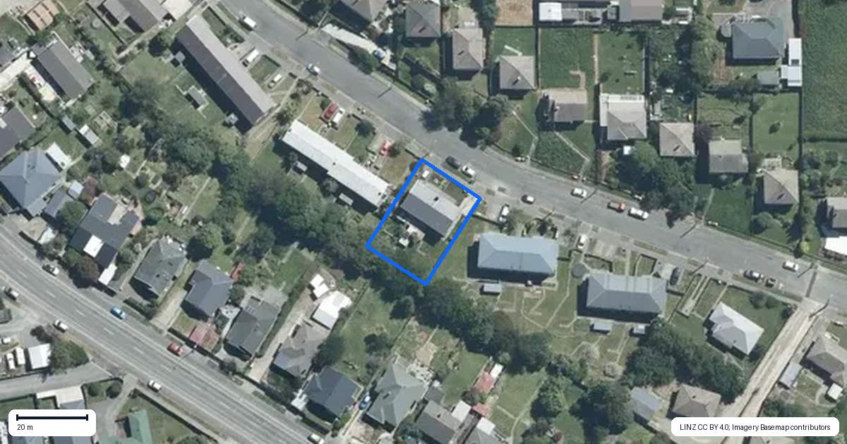 Property context map for 72 Canada Street, Watlington, Timaru