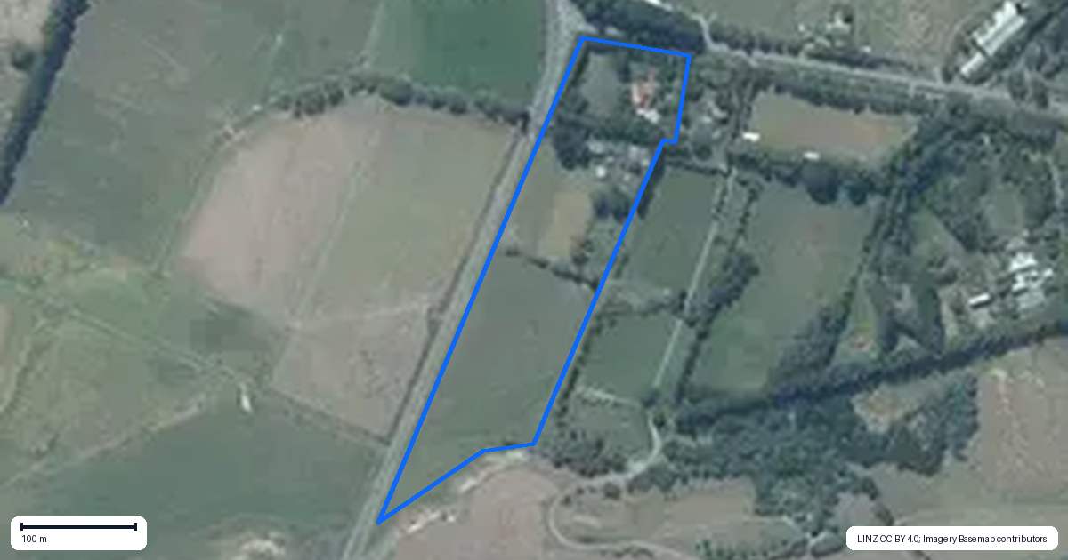 Property context map for 12 Ahuriri Road, Tai Tapu
