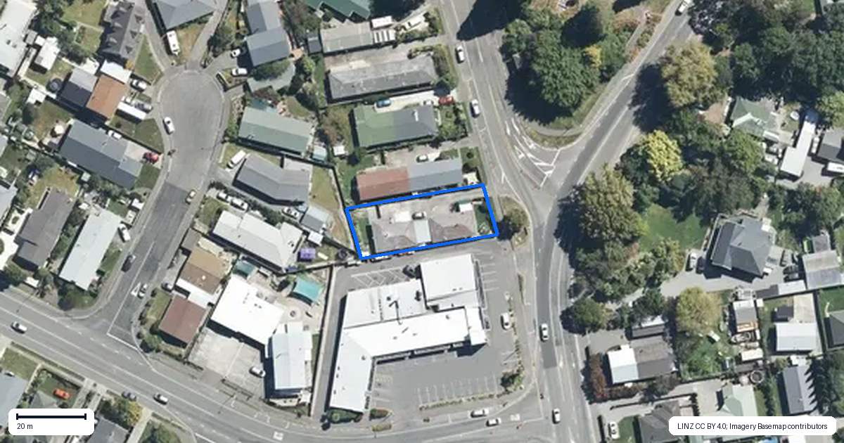 Property context map for 69 Percival Street, Rangiora