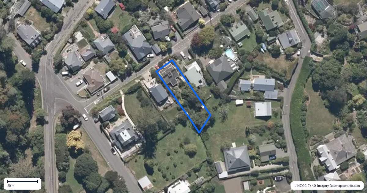 Property context map for 15 William Street, Akaroa