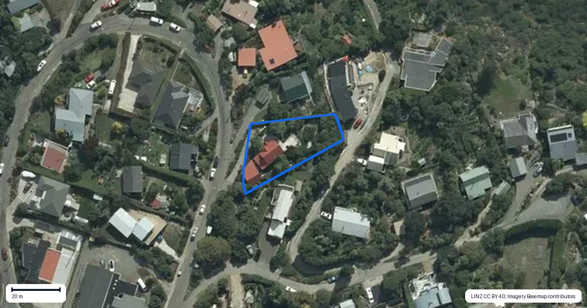 Property context map for 5 Te Ara Crescent, Diamond Harbour