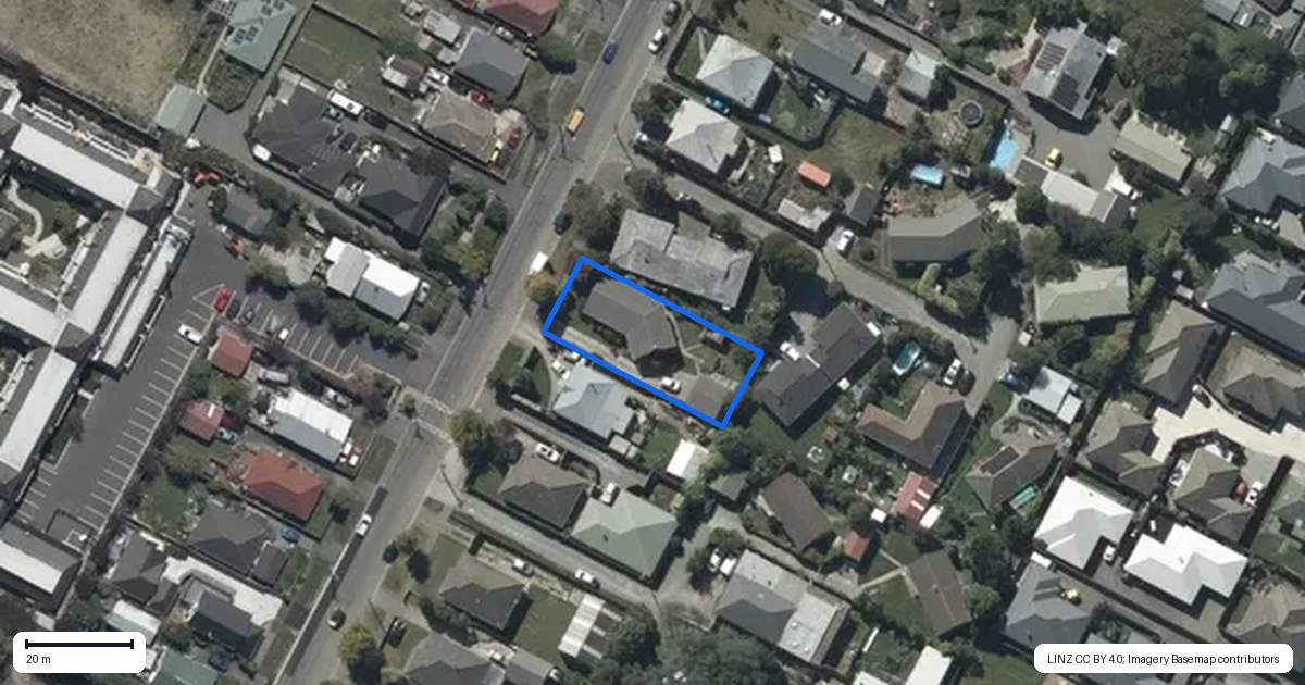 Property context map for 72 Randolph Street, Woolston, Christchurch