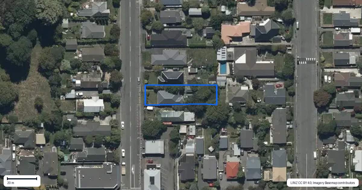 Property context map for 730 Gloucester Street, Avonside, Christchurch