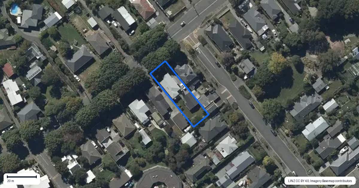 Property context map for 96 Rose Street, Somerfield, Christchurch