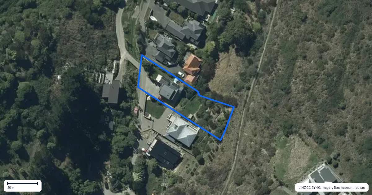 Property context map for 5 Virginia Lane, Mount Pleasant, Christchurch