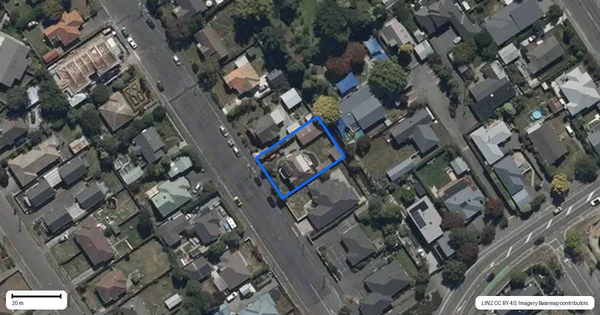 Property context map for 8 Bounty Street, Bryndwr, Christchurch