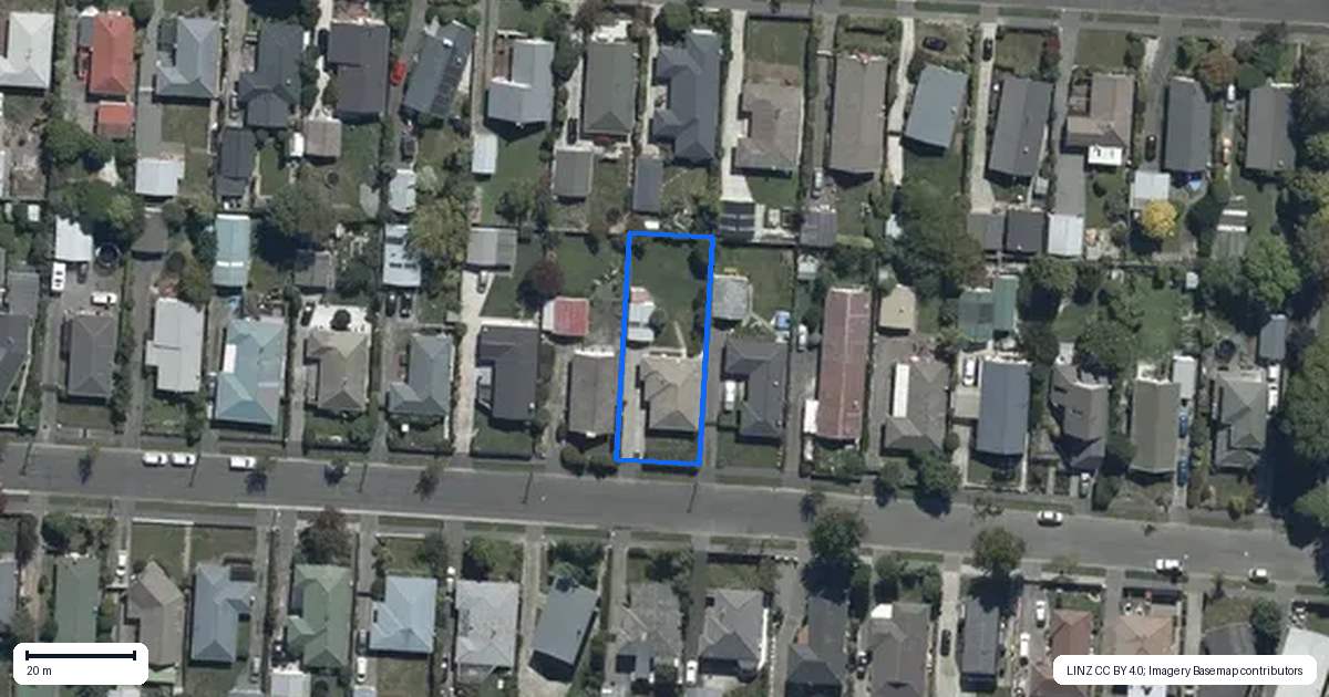 Property context map for 71 Wingate Street, Redwood, Christchurch