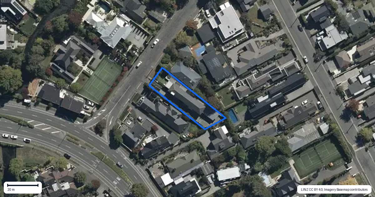 Property context map for 6 Wairarapa Terrace, Merivale, Christchurch