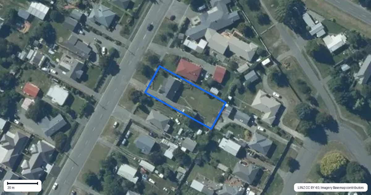 Property context map for 8 Kimberley Road, Darfield
