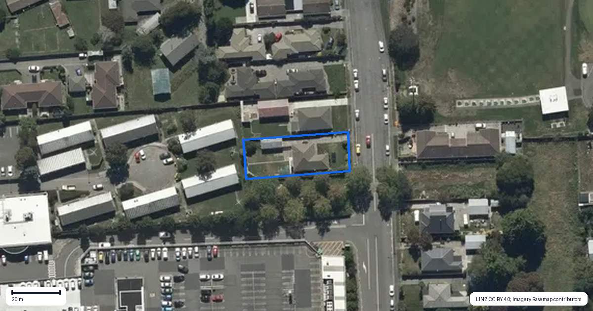 Property context map for 45 Golf Links Road, Shirley, Christchurch
