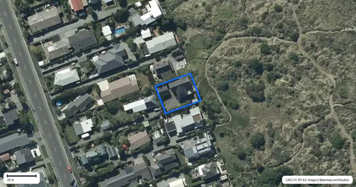 Property context map for 107B Rocking Horse Road, Southshore, Christchurch