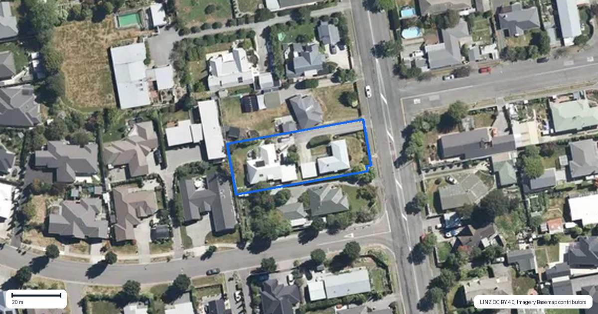 Property context map for 197 West Belt, Rangiora