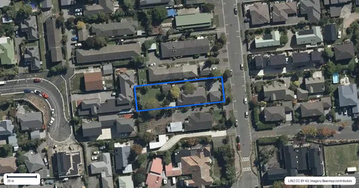 Property context map for 13 Harakeke Street, Riccarton, Christchurch