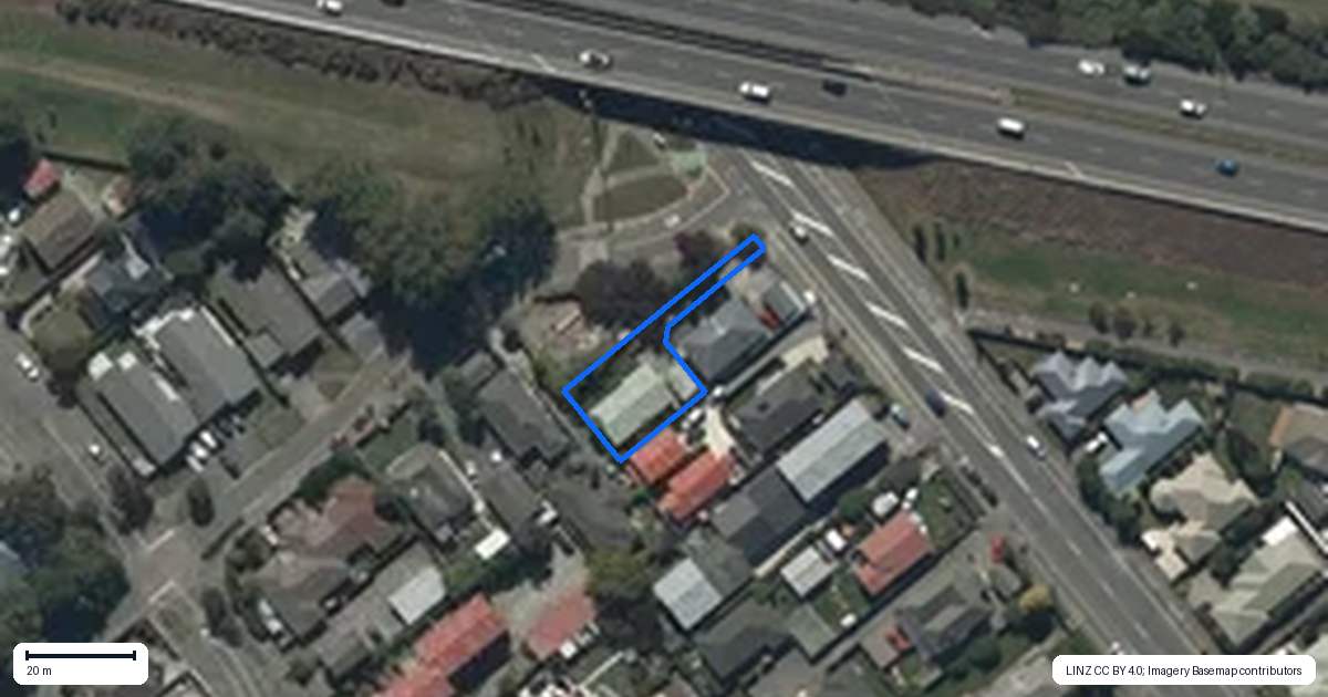 Property context map for 45A Wrights Road, Addington, Christchurch