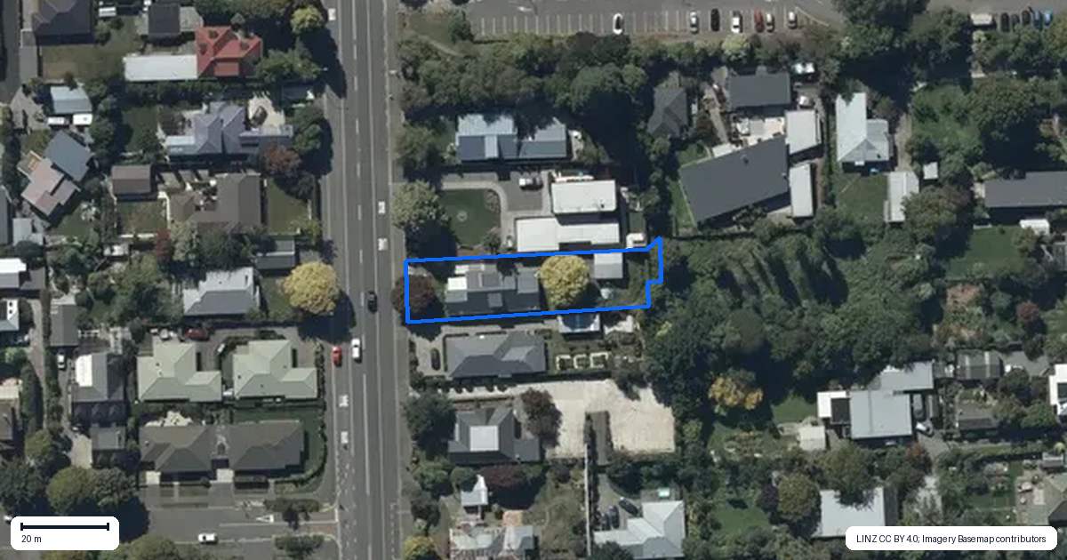 Property context map for 40 Colombo Street, Cashmere, Christchurch