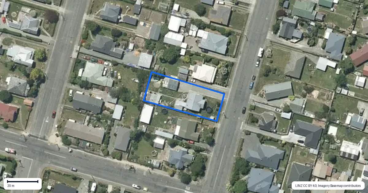 Property context map for 31 Gammack Street, Temuka