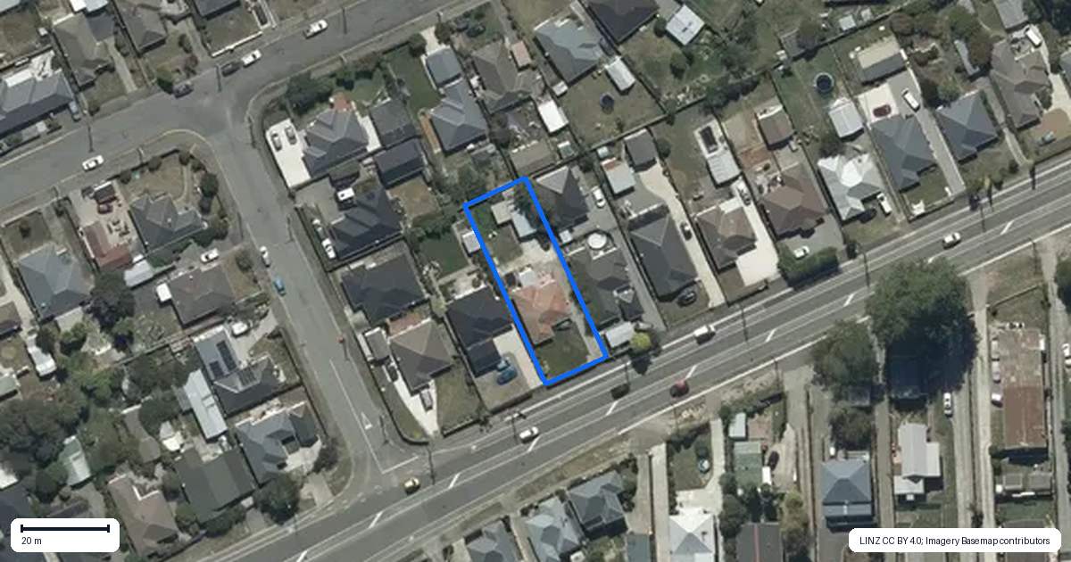 Property context map for 99 Pages Road, Wainoni, Christchurch