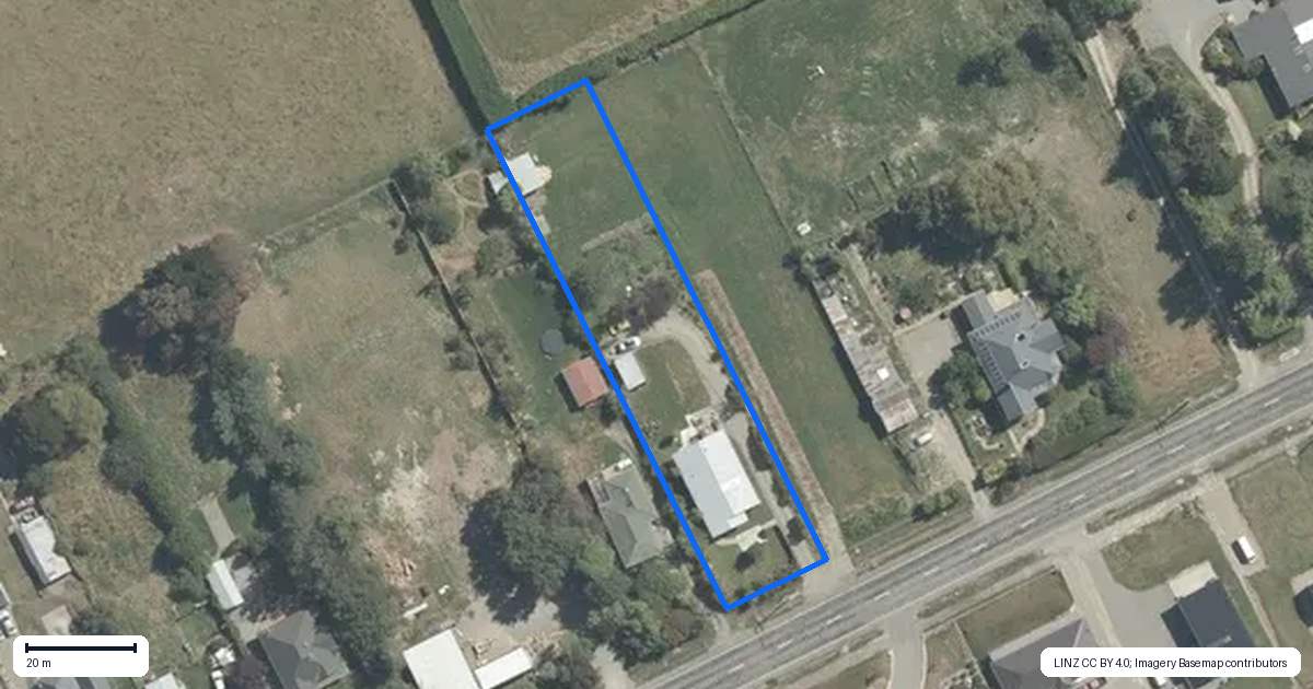 Property context map for 60 Timaru Road, Waimate