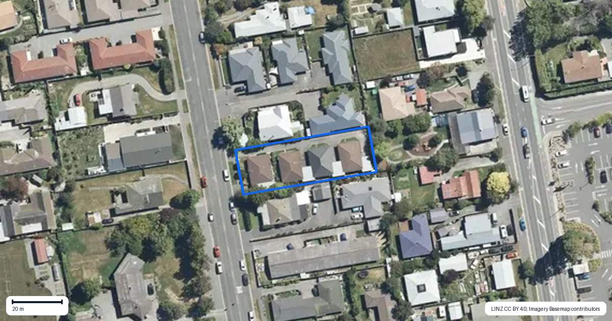 Property context map for 52B Victoria Street, Rangiora