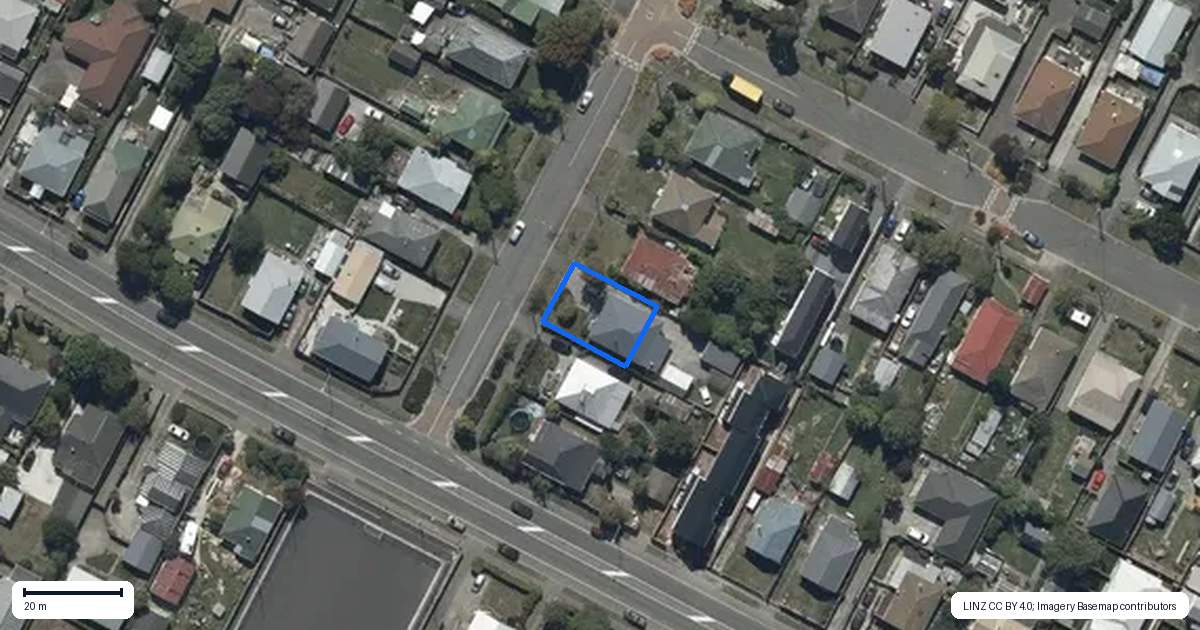 Property context map for 6 Glasgow Street, Phillipstown, Christchurch