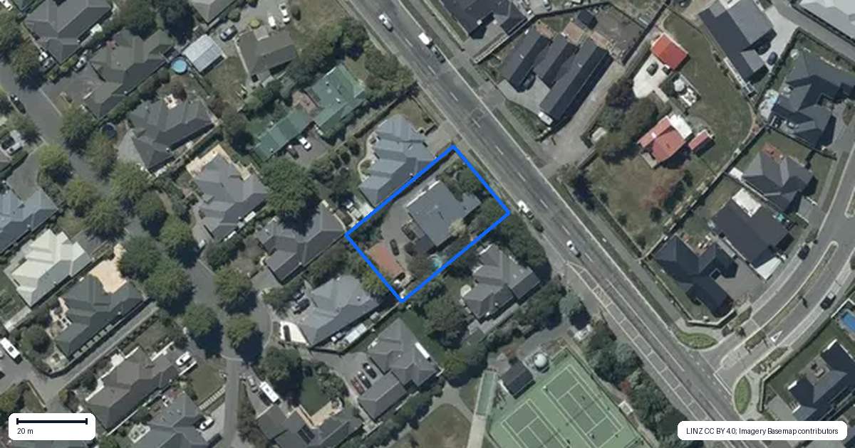 Property context map for 50 Tosswill Road, Prebbleton