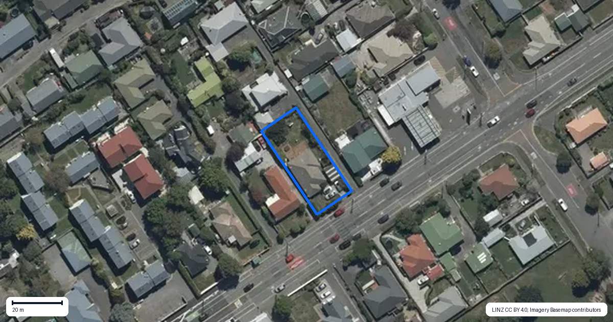 Property context map for 419 Innes Road, Mairehau, Christchurch