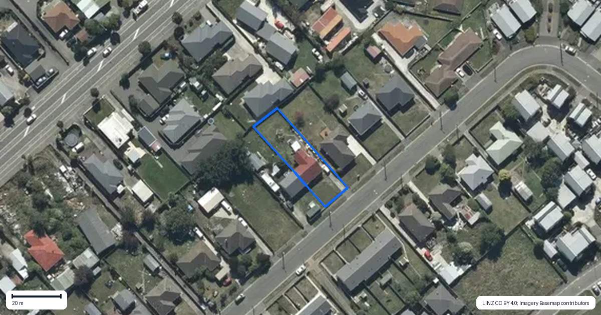 Property context map for 64 Aldershot Street, Aranui, Christchurch
