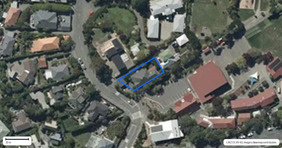 Property context map for 93 Dyers Pass Road, Cashmere, Christchurch