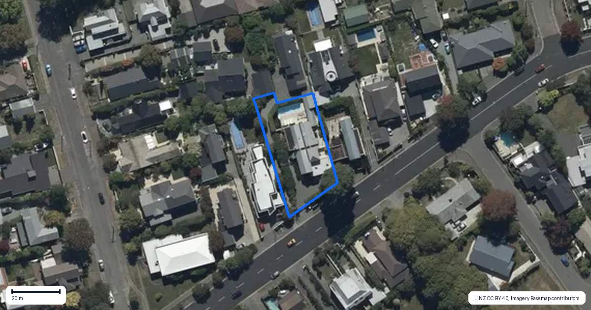 Property context map for 49A Glandovey Road, Fendalton, Christchurch