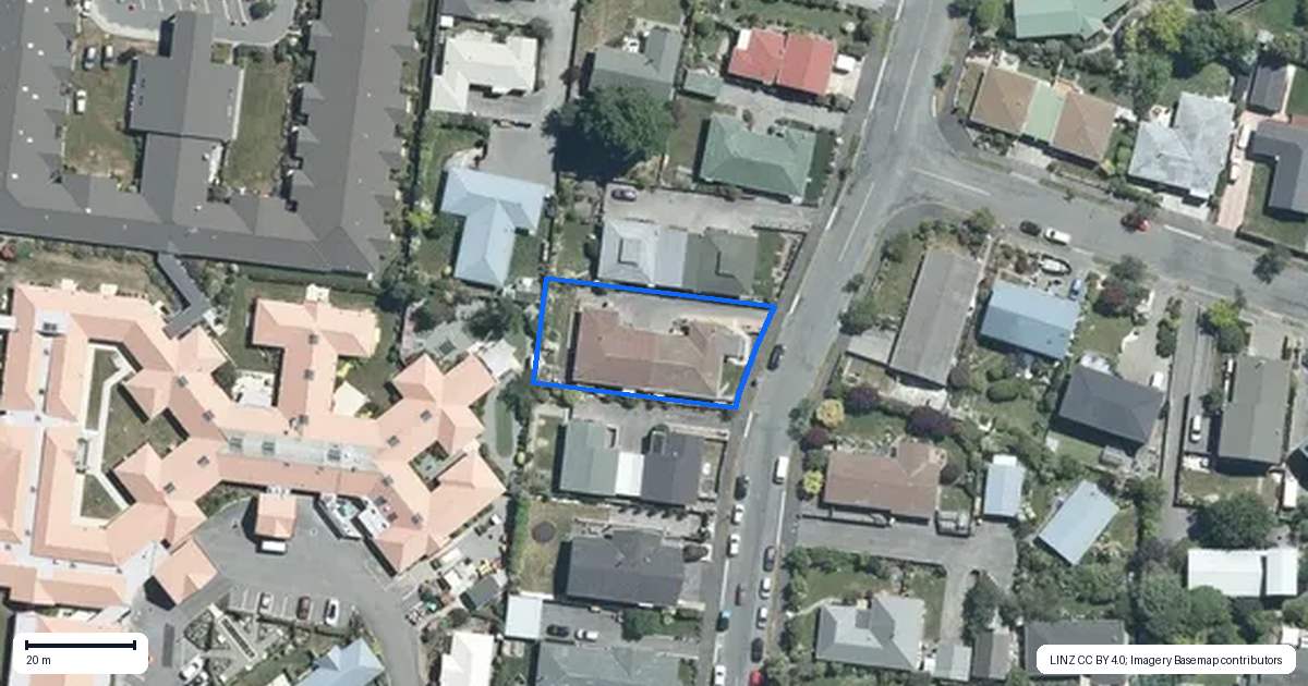 Property context map for 21 Konini Street, Gleniti, Timaru