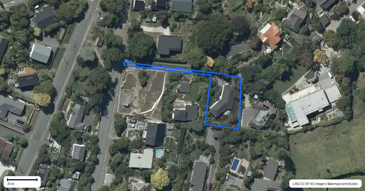 Property context map for 9 Rapaki Road, Hillsborough, Christchurch