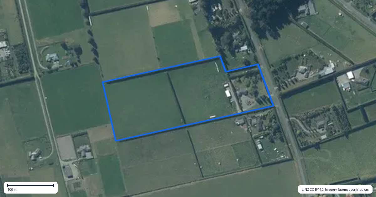 Property context map for 1483 Clintons Road, Darfield