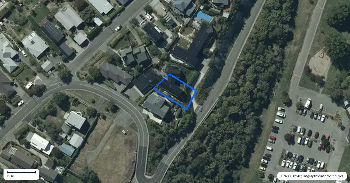 Property context map for 18 Cave Terrace, Redcliffs, Christchurch