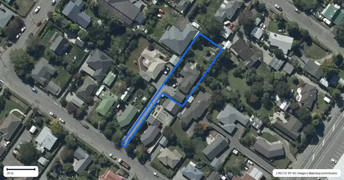 Property context map for 8 Charles Street, Prebbleton
