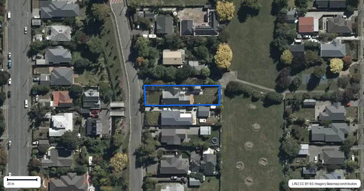 Property context map for 116 Stapletons Road, Richmond, Christchurch