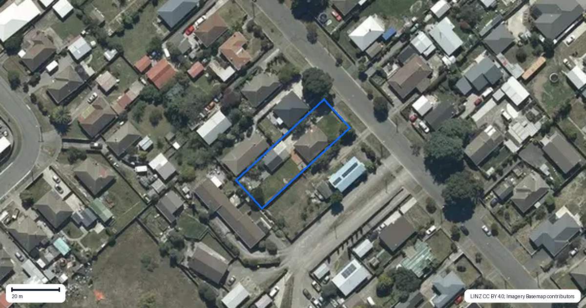 Property context map for 66 Marlow Road, Aranui, Christchurch