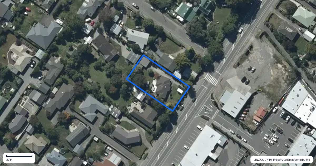 Property context map for 524 Springs Road, Prebbleton