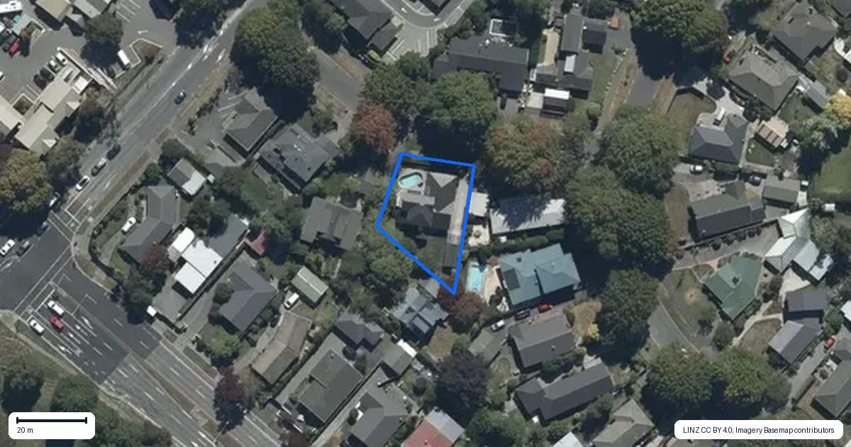 Property context map for 10 Winslow Street, Burnside, Christchurch