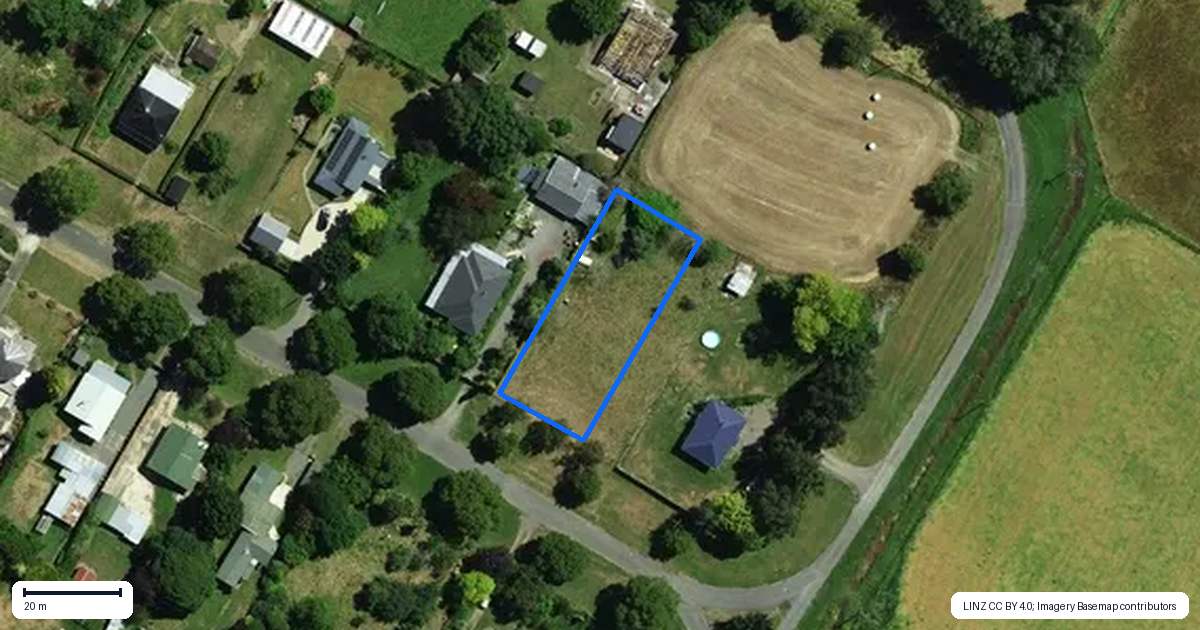 Property context map for 15 Tekoa Street, Waiau