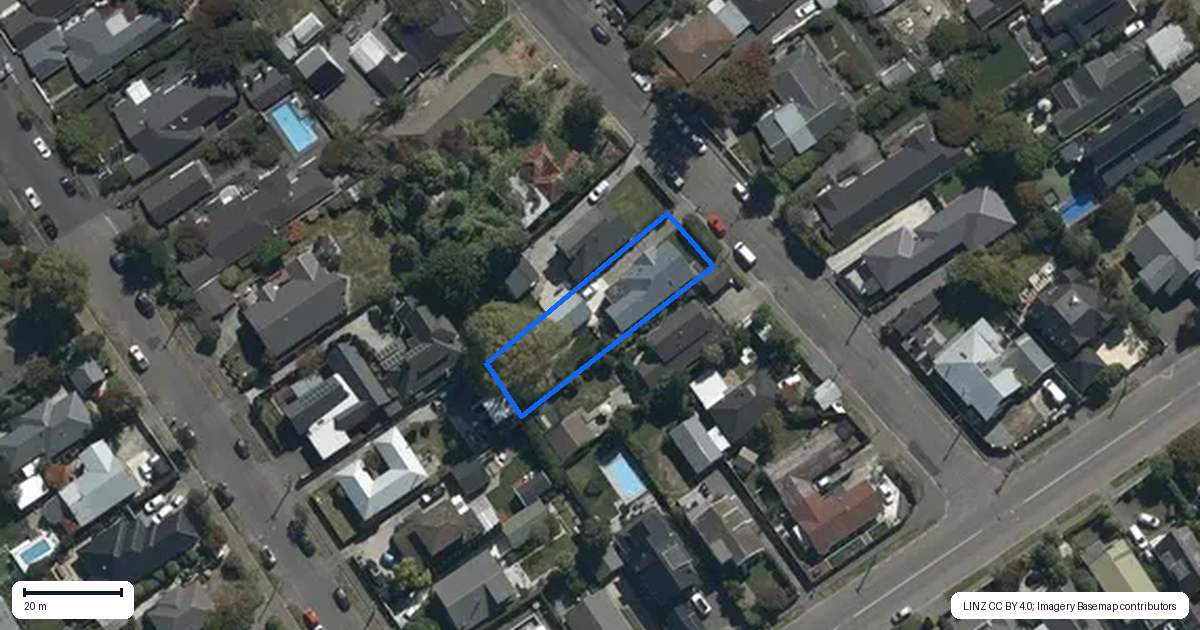 Property context map for 15 Searells Road, Strowan, Christchurch