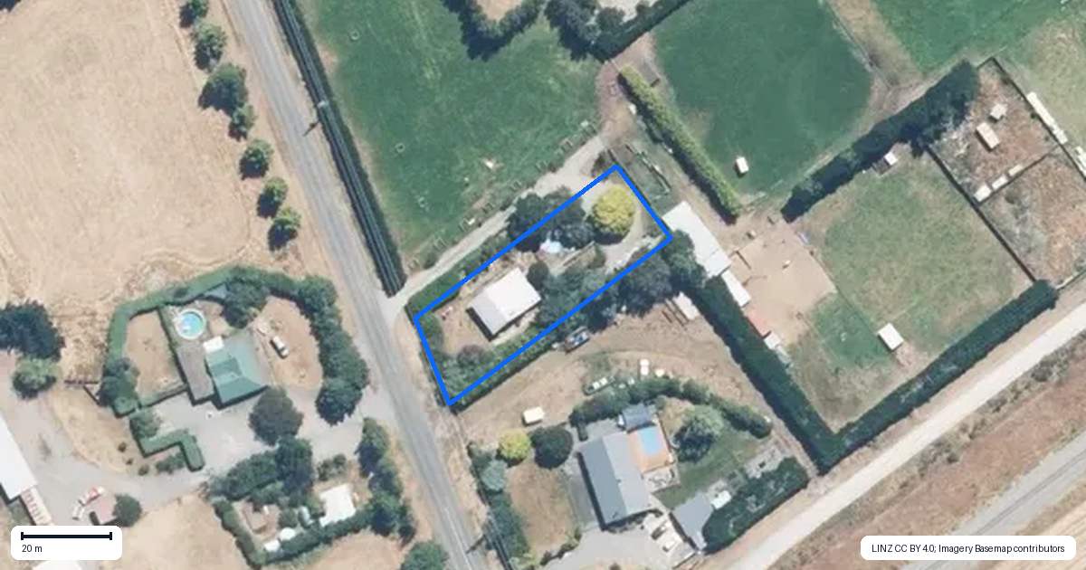 Property context map for 16 Winslow Westerfield Road, Winslow, Ashburton