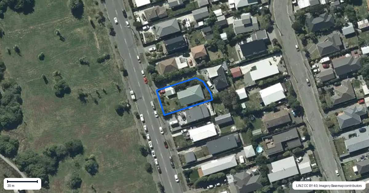 Property context map for 385 Estuary Road, South New Brighton, Christchurch