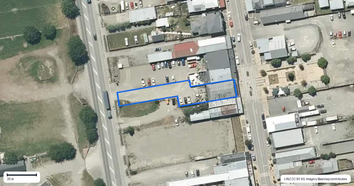 Property context map for 117 King Street, Temuka