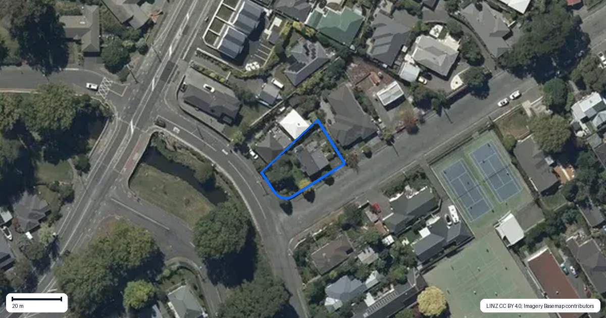 Property context map for 5 Locarno Street, Opawa, Christchurch
