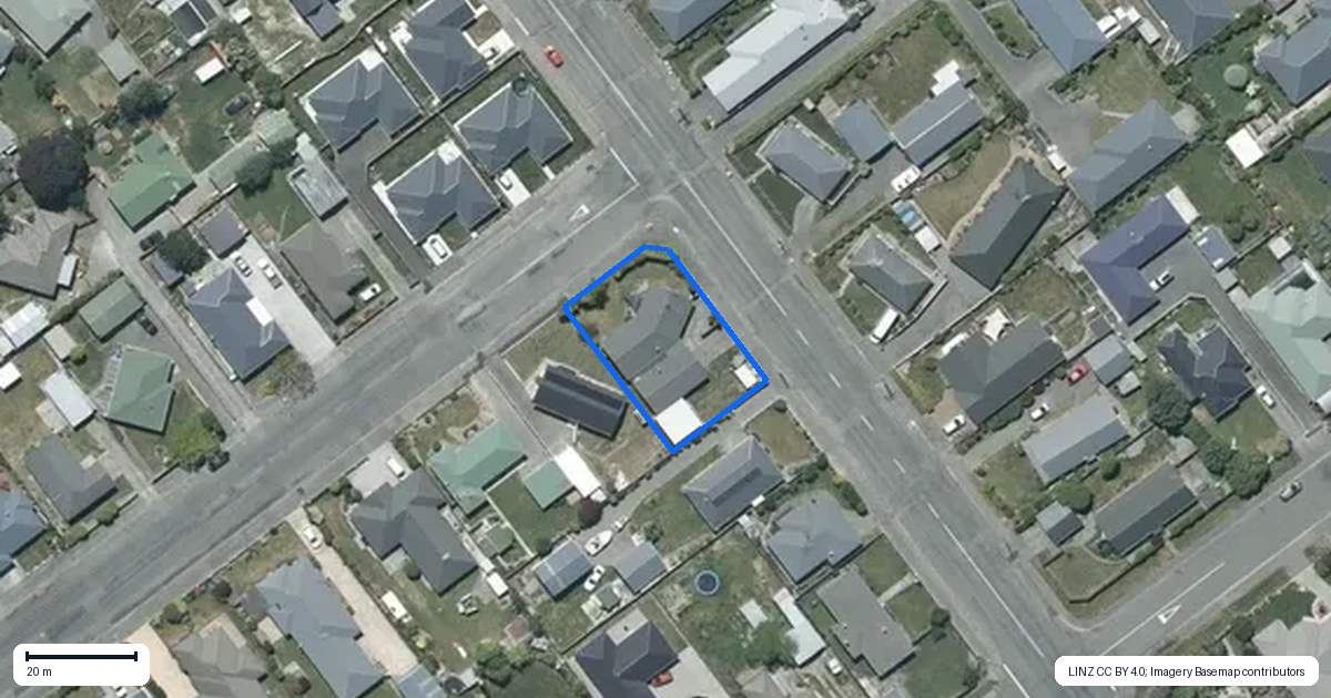 Property context map for 14 Wilkin Street, Tinwald, Ashburton