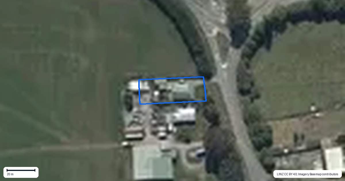 Property context map for 579 Hills Road, Marshland, Christchurch
