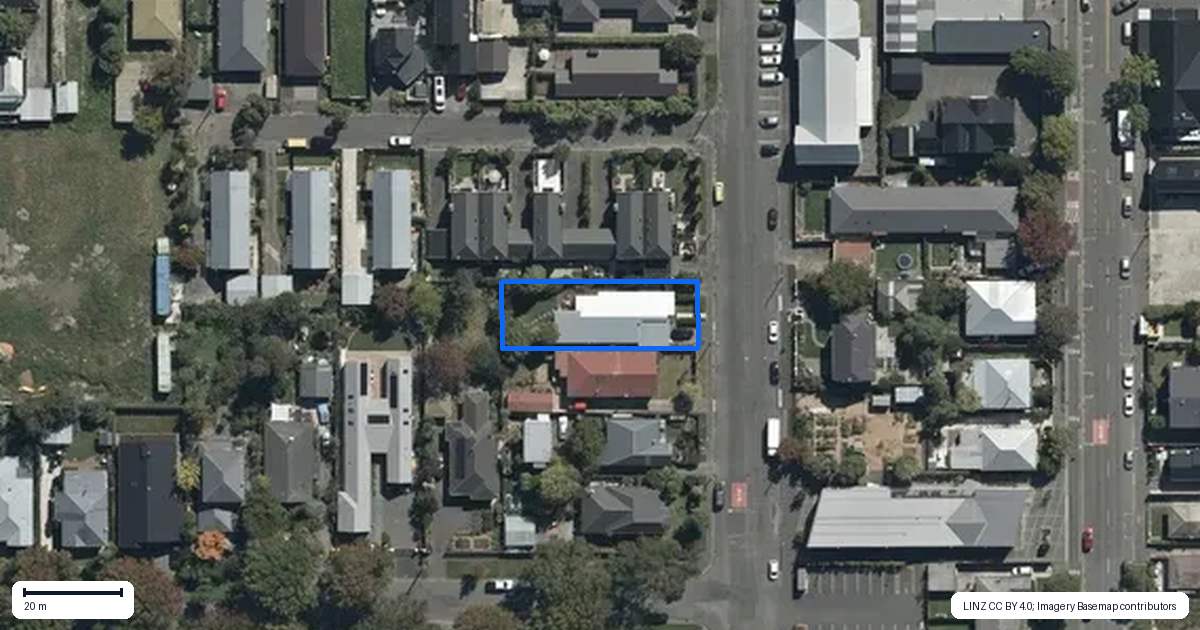 Property context map for 137 Caledonian Road, St Albans, Christchurch
