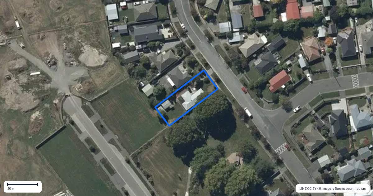 Property context map for 61 Kaiwara Street, Hoon Hay, Christchurch