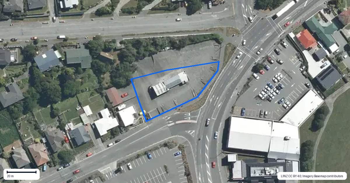 Property context map for 1 Hobbs Street, Waimataitai, Timaru
