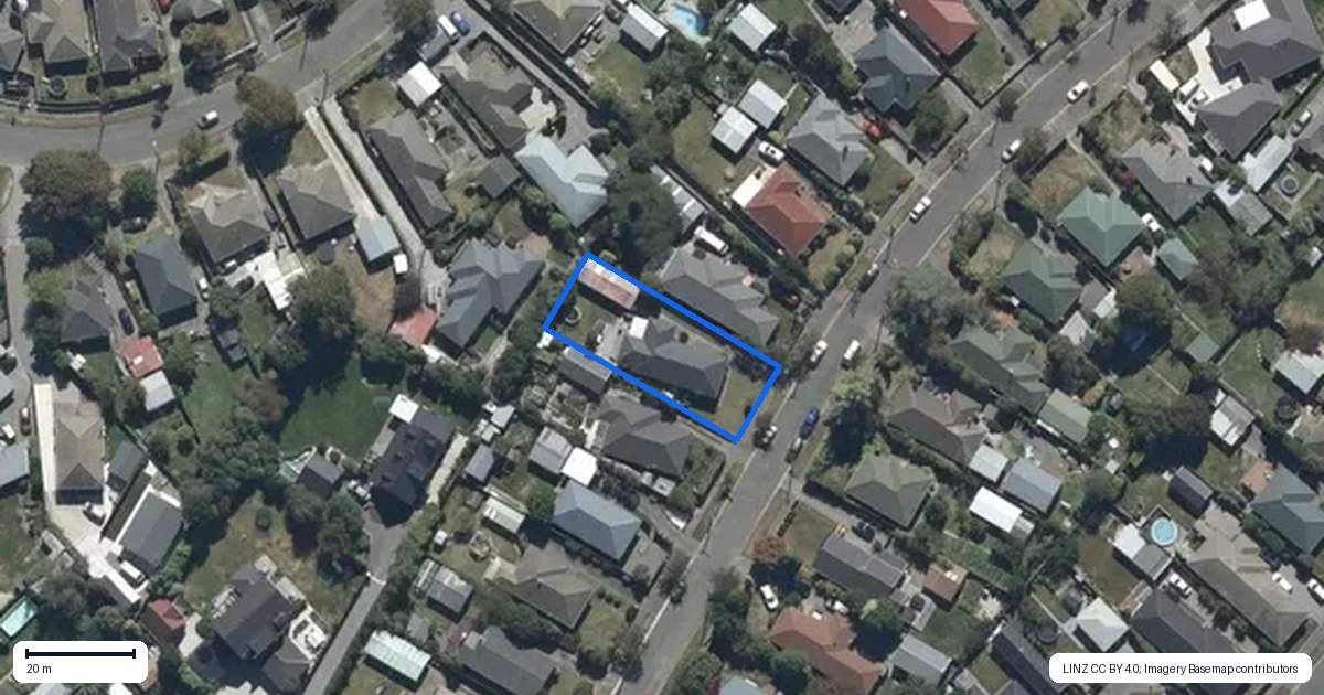 Property context map for 57 Liverton Crescent, Bishopdale, Christchurch